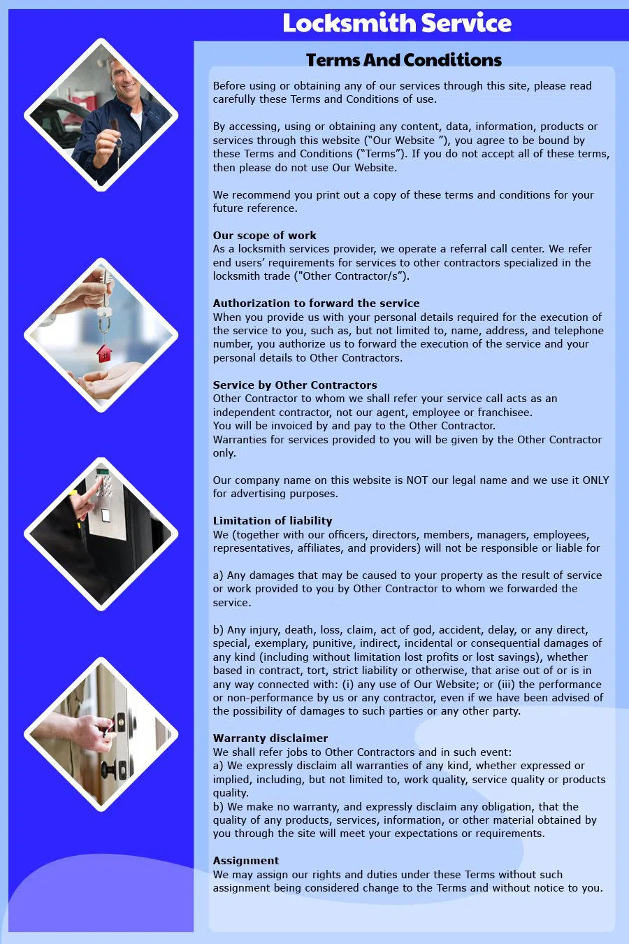 Saddle Brook Locksmith Store Saddle Brook, NJ 201-762-6061 - TermsAndCondition-15